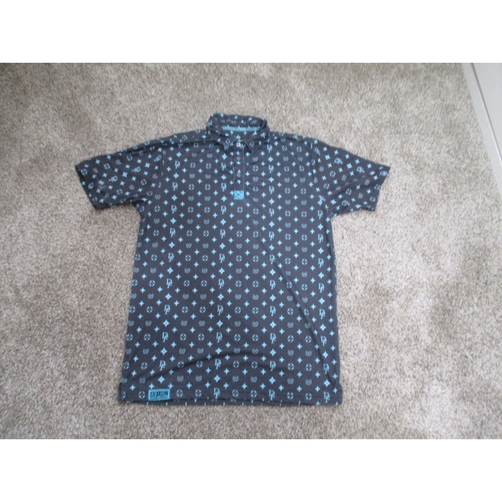 Dixxon D force performance polo Mens S DF geometric